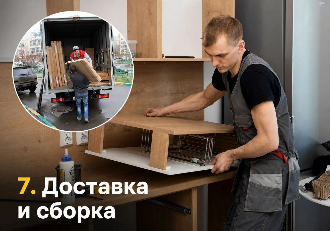 Кухня на заказ 250x60x200 см